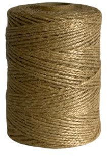 Kelmas - Cuerda de Yute Natural Marrón 1,5mm x 160m (190g) - Hilo de Yute Biodegradable y Resistente - Cordel para Manualidades, Jardinería, Embalaje, Bricolaje, Floristería y Regalos