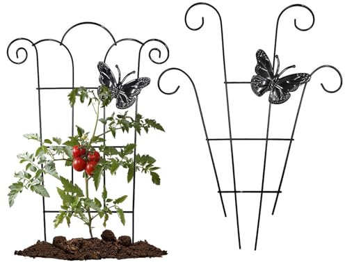 Treillis pour Plantes grimpantes en Forme Courbe Papillon décor Jardin Panneaux Treillis étanches