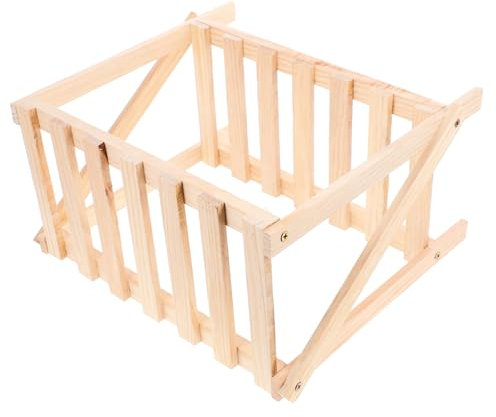 Garneck Decorative Flowerpot Holder Wooden Plant Storage Rack Double Layer Plant Stand for Home and Office