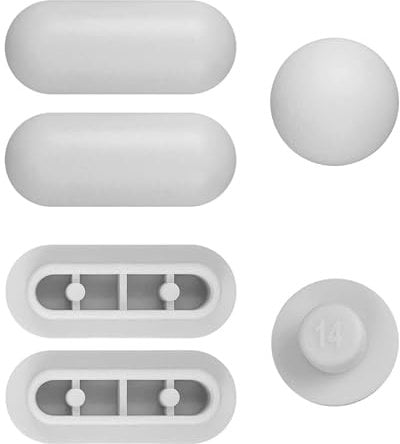 Diffaxy Juego de 6 topes para asiento de inodoro, para reducir el ruido, amortiguador universal para asiento de inodoro, para casa, oficina, hotel (gris)
