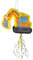 Goodtimes Pinata Bagger 30cm hoch Partyspiel Zum Befüllen mit Süßigkeiten und zerschlagen Als Geschenkidee für Geburtstag Hochzeit JGA