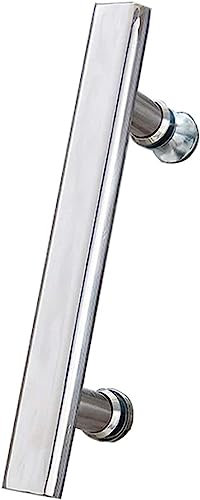 ZGFOZJGC Poignée de Porte de Salle de Bain en Verre, pièces de Rechange en Acier Inoxydable, Portes intérieures, Barre de poussée et de Traction, poignée de Porte de Douche - 165