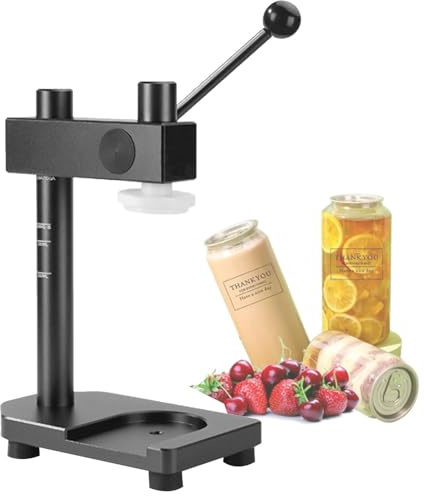 Tassenverschlussmaschine, Hand-Blechdosen-Versiegelung zum Verschließen von 250–700 ml Gläsern und PET-Flaschen, Versiegelungsmaschine für kommerzielle Milchtee, Kokosnuss, Wasser, Getränkedosen