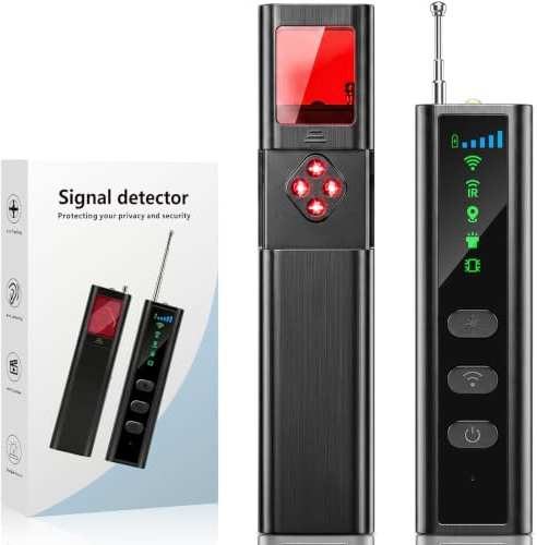 Nexpho Wanzen Detektor Kamera Detektor Versteckte Kamera Detektor mit 5 Stufen Hidden Camera Detector RF Wireless GPS Tracker Finder Abhörgeräte Detektor für Hotel Büro Auto Reisen