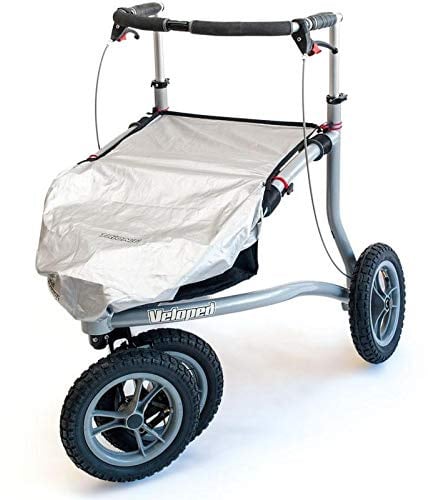 TRIONIC Veloped Regenschutz für Korb Sitz, Wasserdicht, Stroller Regenschutz, Schutzschild, Silber/Schwarz, Kunststoff, Polyester