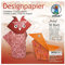 Ursus 22805599 - Designpapier Ruby, 50 Blatt in 10 verschiedenen Motiven, ca. 15 x 15 cm, 100 g/qm, beidseitig bedruckt, ideal zum Falten von kreativen Origami Tieren