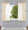 2er-Pack Gardinen Transparent Vorhang Set Wohnzimmer Voile Schlaufenschal mit Bleibandabschluß HxB 175x140 cm Creme, 61000CN
