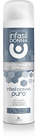 Infasil Deodorant Spray für Damen, für empfindliche Haut, ohne Aluminiumsalze und ohne Alkohol, nickelgeprüft, 150 ml