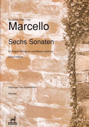 Sechs Sonaten für Fagott (Posaune) und BC. Urtext Edition (Partitur und Stimmen)
