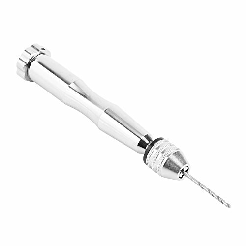 Spiralbohrer Bits 0,3 mm - 3,6 mm mit 25HHS-Bohrern Holzbohrungen Bohrset für Kunsthandwerk Basteln Hängenden Schmuck Souvenirherstellung, Silberne Farbe