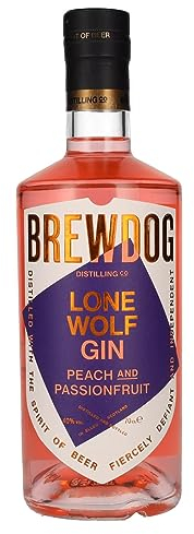 BrewDog | Lone Wolf | tropischer Gin | 700 ml | Peach & Passion Fruit | mit weißem Pfirsich | mit klassischen Wacholdernoten