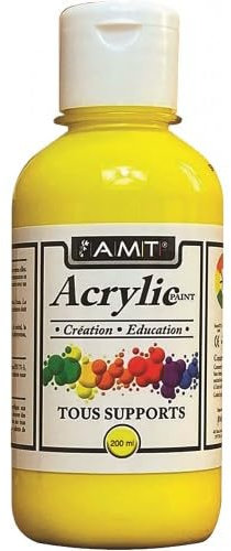 Peinture Acrylique - 200ml - Jaune - ACE202