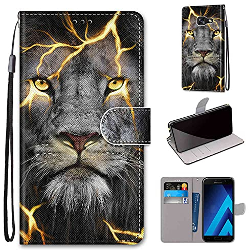 TOMYOU Hülle Kompatibel für Samsung Galaxy A5 2017, Stoßfestes Flip-Holster mit Magnetic Closure für Samsung Galaxy A5 2017