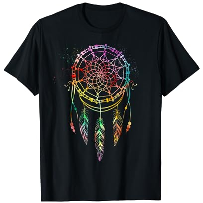 Spiritueller Indianer Traumfänger DREAMCATCHER Feder T-Shirt