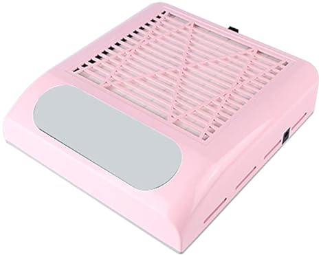 Layhou Nagel Staubsauger Professionelle Staubabsaugung Nagelstudio & Zuhause, 80W Leistungsstarker Nagelsauger mit Filter,2 Stufen&einstellbare Geschwindigkeit,Leiser Nagel Staubabsaugung Pink