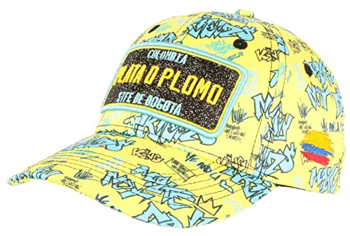 Kappe Plata o Plomo gelb und blau Strass Fashion Friend Colombia Baseball – Unisex