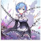 QINGRONG Poster mit Anime-Motiv Rem Re Zero Kara Hajimeru, Isekai, Seikatsu, 5 Leinwand-Kunstdrucke, Poster, Geschenke, Foto, Gemälde, Poster, Raumdekoration, Heimdekoration, 30 x 30 cm