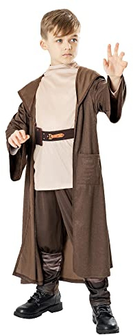 Rubies Official Star Wars Obi Wan Kenobi Series - Obi Wan Kenobi Deluxe Child Costume, Kids Fancy Dress