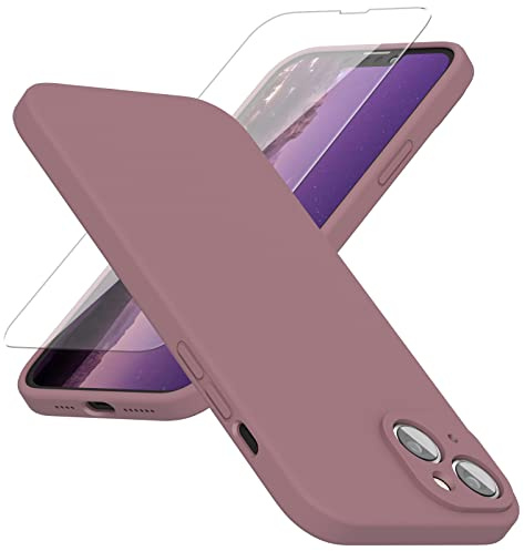 abitku Compatible with iPhone 14 Plus Case 2022, with Camera Protection Liquid Silicone Soft Gel Rubbe Case Cover, with Microfiber Lining Full Body Protective 6.7 inch, Lilac Purple