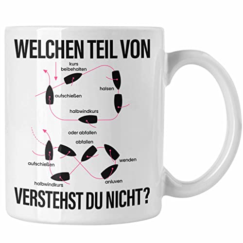 Trendation - Schiff Fahrer Tasse Kapitän Manöver Boot Yacht Geschenk Lustig Welchen Teil Verstehst Du Nicht (Weiß)