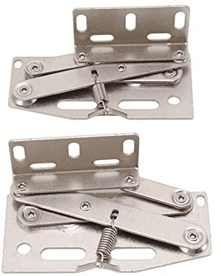 Türscherenfederscharnier, verschleißfeste vernickelte verdickte Nieten Schranktürscharnier 45 Grad hochelastisch für Möbel