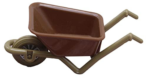 Toy Wheelbarrow Figurine | Wheelbarrow Toy,Emulation Landscape Miniature Wheelbarrow Cart Model For Farm Toy Accessories