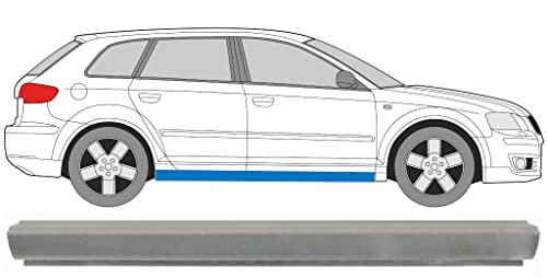 Pour Audi A3 8p 2003-2012 Panneau de réparation du seuil de porte/Droit = Gauche