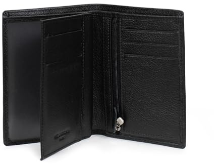 Hexagona - Portefeuille européen 2 Volets - Compatible Cartes de crédit, CNI et permis de Conduire - pour Femme - Collection Confort - en Cuir