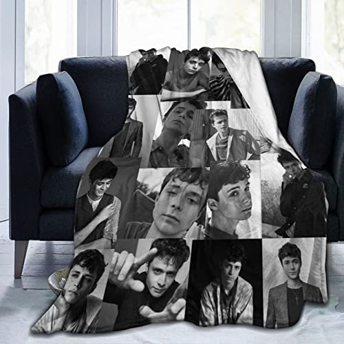 LOUJIN Lucas Schauspieler Jade Zumann, ultraweicher, leichter Flanell-Fleece-Überwurf, warme Klimaanlage, für Couch, Sofa, Bett, 125 cm x 100 cm