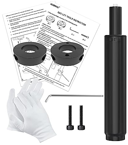 HEADMALL Office Chair Cylinder Replacement and Removal Tool Hydraulic Gas Lift Piston Replacement Parts for Office Chair Heavy Duty 5.5 Inch Adjustable Class 4 Black Y10-5.5 Inches