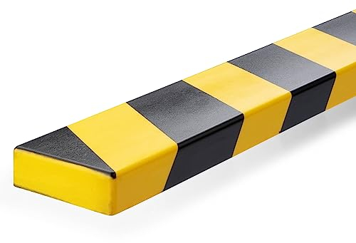 Durable Flächenschutzprofil S20, selbstklebend, 1 m, Packung à 5 Stück, gelb/schwarz, 1108130