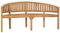 Higsose Sitzbank in Bananen-Form 180 cm Massivholz Teak Sitzbank Outdoor Gartenbank Holz Gartenmöbel Holz Balkonmöbel Holz Sitzbank Flur Sitzbank Garten Sitzbank Holz Sitzbank Balkon Gartensitzbank