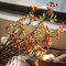 UIYIHIF Lange Künstliche Blumen, Künstliche Blumen, Rote Beerenstiele, Weihnachts-Stechpalmen-Beerenzweige für Weihnachtsbaum, Kranz, Dekorationen, Heimdekoration(orange 2)