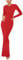 REORIA Women's Fall Sexy Casual Crew Neck Lounge Long Dress Formal Wedding Guest Long Sleeve Ribbed Bodycon Maxi Dresses Red X-Large