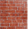 Yangfix Papier Peint Effet Brique Rouge Motif Vendanges Papier de Contact Décoratif Imperméable Facile à Appliquer Pour Cuisine Cheminée Douche 44x500cm