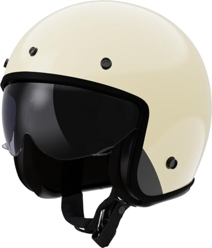 LS2, Jet-Motorradhelm BOB II SOLID Cream, L