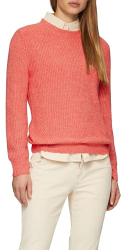 s.Oliver Strickpullover mit Rippdetail und Crew Neck