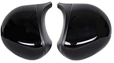 SKINFORD Auto Spiegelkappen Für BMW 1er 3er E82 E88 2007~2009 E90 E87 E91 E93 E81 E92 Schwarze Rückspiegelkappen Carbon Seitenspiegelabdeckung Rückspiegel Abdeckung Kappe (Color : Blanc)