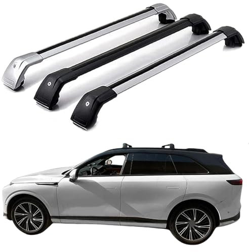 LOVVEEUV DachträGer RelingträGer für xpeng g9 2022-2024, Dachgepäckträger Dachträger Querträger Aluminium Diebstahl-Bars Auto Zubehör 2 Stück,Black