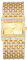 JewelryWe Damenuhr Glitzer Rechteckig Uhr: Damen Bling Strass Analog Quarz Armbanduhr Frauen Gold Breit Metallarmband Armreif Lässige Diamant Spangenuhr mit Eckigem Zifferblatt