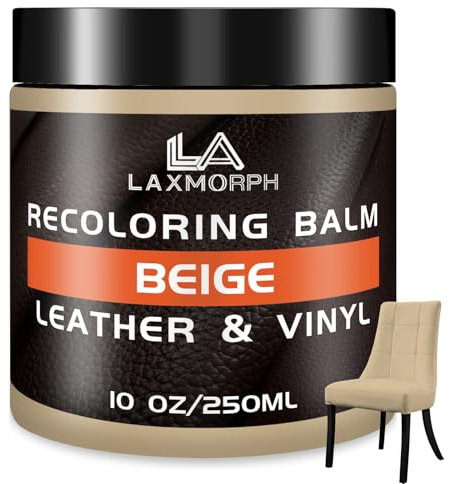 Bálsamo para recoloración de Cuero, restaurador de Color Beige para sofás, Pintura de Tinte de Cuero, restaurador de Color de Cuero, reparación de arañazos para Asientos de Coche, Muebles, Zapatos,