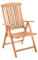 Dynamic24 Gartensessel Teak Klappstuhl Hochlehner Gartenstuhl Holzstuhl Stuhl massiv