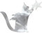 Event-Deko-Stand Topper Dekoration Weihnachtsbaum Topper mit Stern Abschlussfeier Dekorationen 2022 (Silver, One Size)