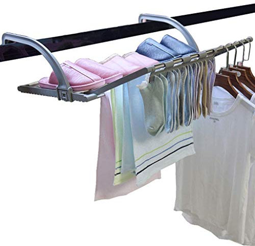 RAPGACBQ Tendedero para secar Ropa, tendedero, tendedero para radiador, tendedero Plegable para secar Ropa, Interior, Exterior, baño, bañera, toallero, balcón, Zapatos, Soporte para macetas