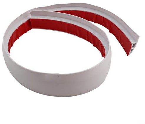 Laminat-Türkantenstreifen, schlankes und diskretes Profil, ergänzt verschiedene Bodenstile, 1 m (weiß)