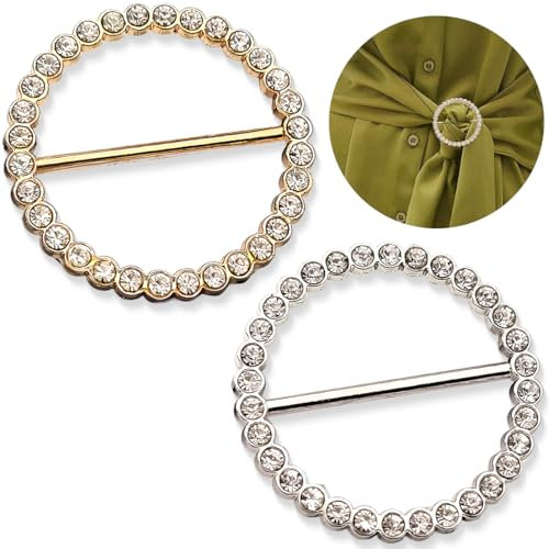 AFCJLTO 2 stück Broschen Set für Kleidung,Elegante Damen Broschen, Ausschnitt Verkleinern, Anstecknadeln, Cardigan Clips, Schleppennadel für Brautkleid, Kleider Clip, Pin Anstecker