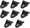 Create idea 8 Pezzi Clip Per Griglia Di Altoparlanti Per Subwoofer Per Auto 40x36mm Piedino Premistoffa Per Griglia Altoparlante Per Subwoofer Per Auto Da 4 6 8 10 12 15 Di Diametro Nero