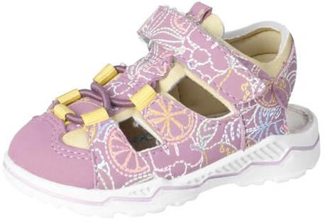 RICOSTA Mädchen Sandalen Gery, Baby und Kleinkinder Lauflernschuhe, Weite: MITTEL, Outdoorsandalen, Klettverschluss, Purple/vanille (341), 21 EU