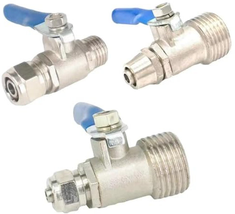 Passend for Schlauch-Außendurchmesser 6/8/10/12 mm – 1/4 3/8 1/2 Zoll Messing-Kugelhahn 1 Stück(Fit For Hose 8x5mm,3/8)