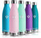 Trinkflasche Edelstahl, Trinkflaschen Kinder, 500ML BPA-frei, Thermosflasche, Wasserflasche Edelstahl Doppelwandig, Thermosflasche Kohlensäure Geeignet, Water Bottle für Fitness, Fahrrad, Schule